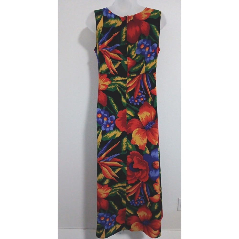Prophecy Hawaiian Maxi Dress Size 8 Floral Island Smocked Travel Bright Beachy‎ - Picture 3 of 8